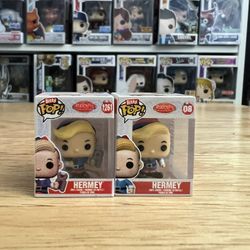 2 BITTY Hermey Elf 1" Funko Pops RARE CHASE #1261 #08 Rudolph Reindeer Christmas