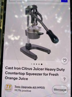 Heavy duty cast squeezer