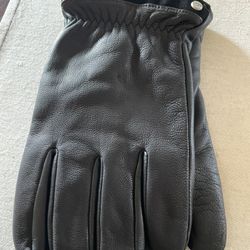 Ugg Mens Leather Gloves New 