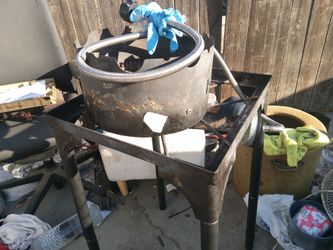 Outdoor Propane Burner Stand with Large Pot