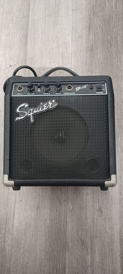 Fender Squire SP-10 22W Watts Input Volume OD Clean Treble Bass Headphone Jack