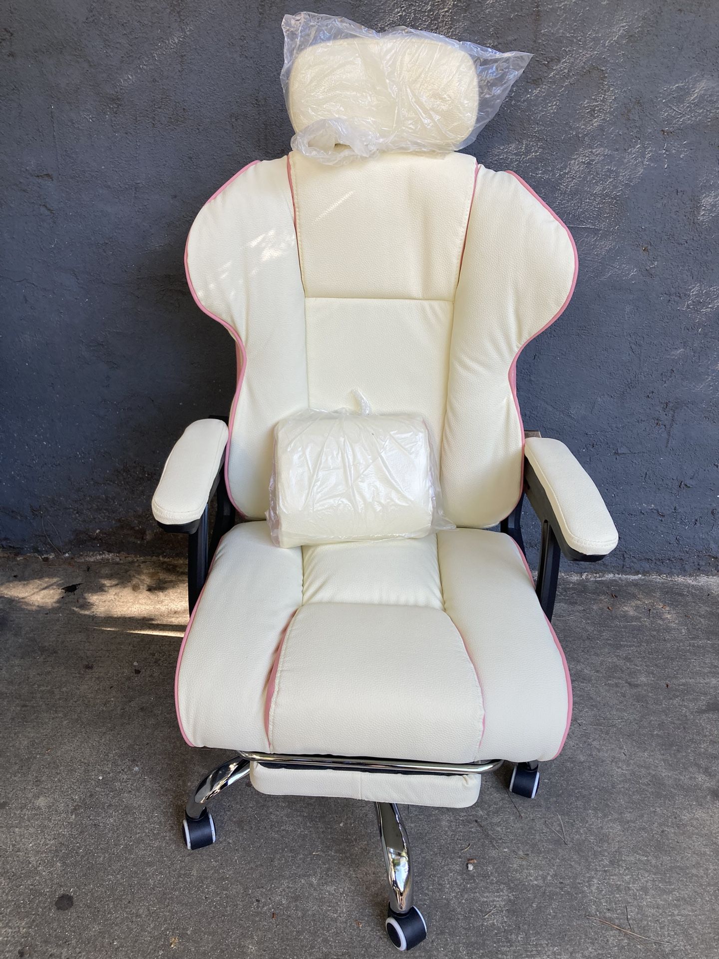 Pink & White Luxury Chair