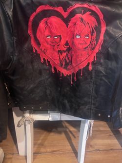 Leather jacket for Halloween