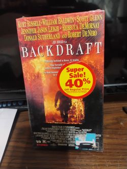 Backdraft VHS Tape Sealed