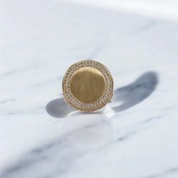 14K YG Luxury Memorial Rings 