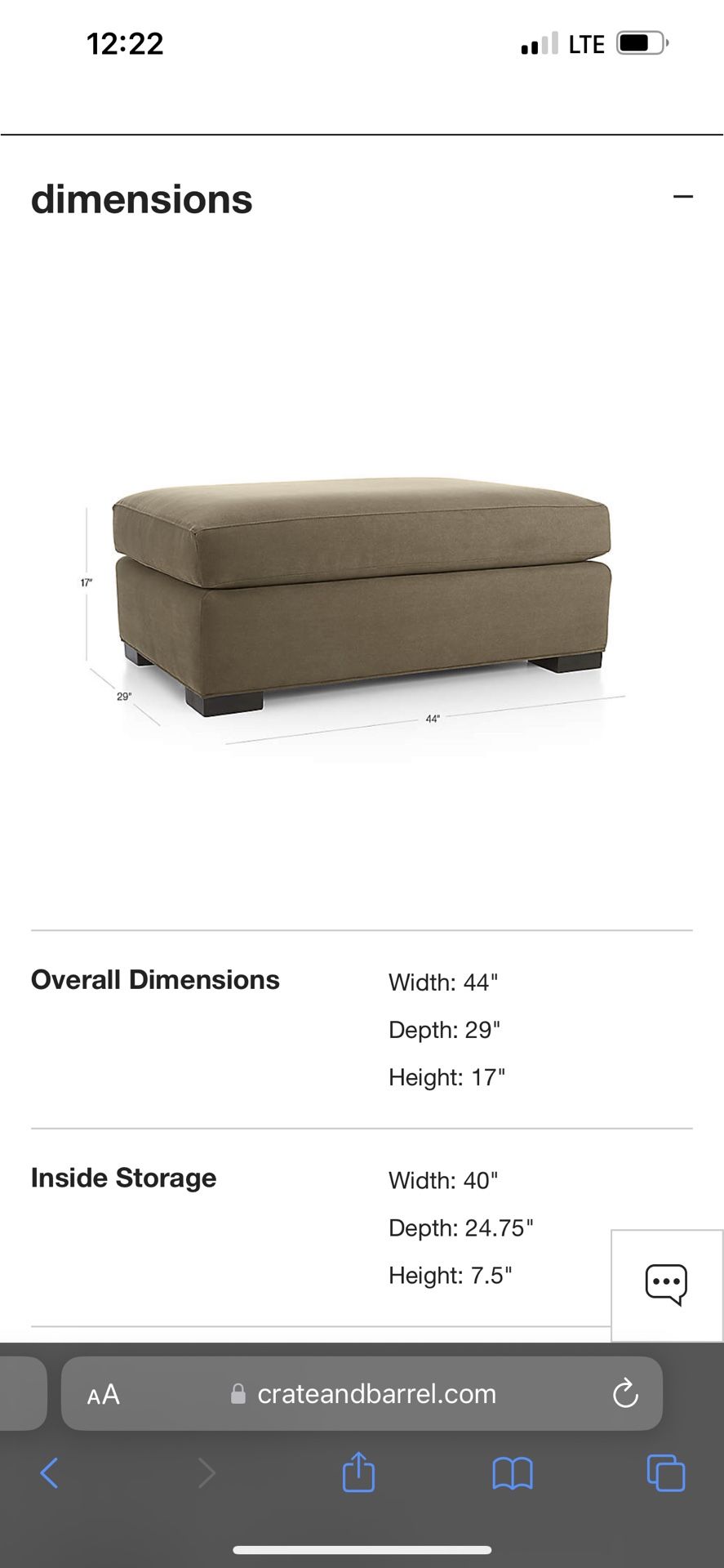 C&B Chair and a half