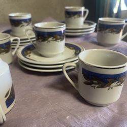 Vintage Mini Tea Cup & Saucers