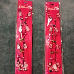 Snowman  and  Santa Clause LIGHT UP Necklaces $5 Each