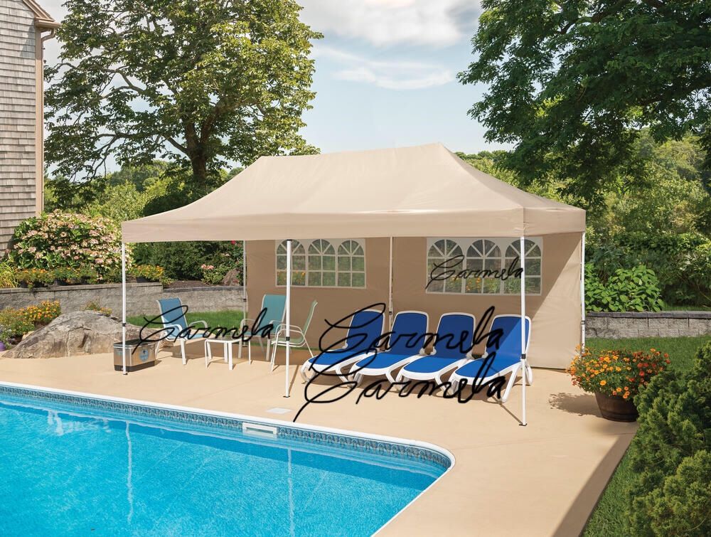 10x20 Pop up Canopy with sidewalls Commercial Tent UPF 50+ All Weather Waterproof Outdoor Wedding Party Tents Canopy Gazebo