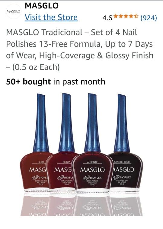 Masglo Tradicional Set Of 4 (Red)