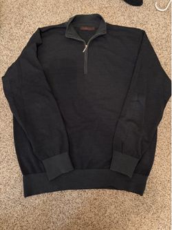 J. Hilburn Men's large quarter zip sweater