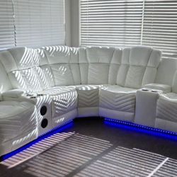 Power recliner sectional sofa