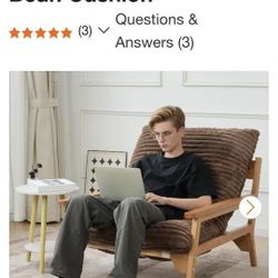 Faux Rabbit Bean Chair