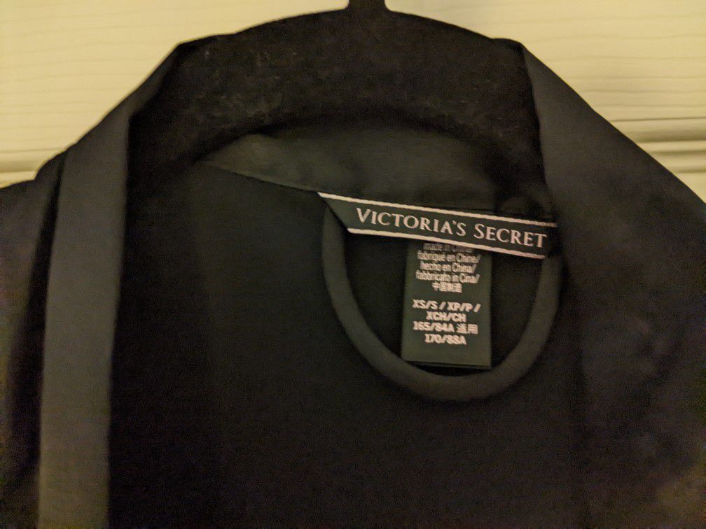 Never Worn Black Satin Victoria's Secret Robe