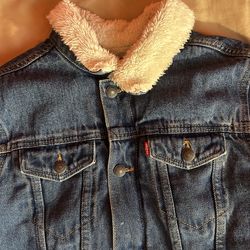Levi Kids Denim Jacket with Fur