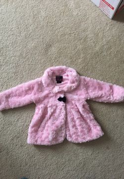 Cute pink fur coat