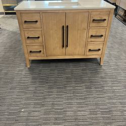48” Bathroom Vanity In Wood Color