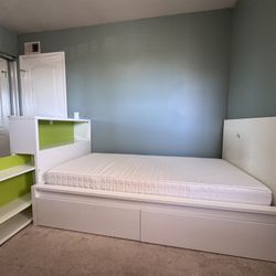 IKEA Twin size Bed Frame With End Storage - No Drawers