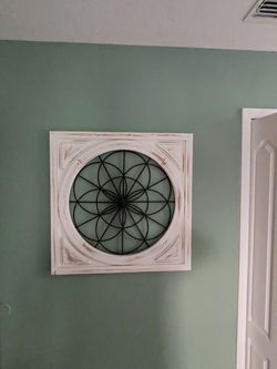 Distressed Wood and Metal Wall Decor