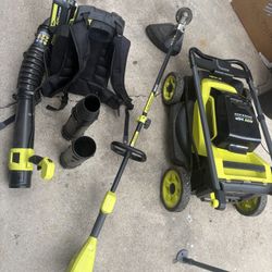 Ryobi Lawnmower Weed And Whisper Blower