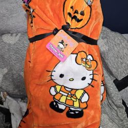 Hello Kitty Halloween Blanket 