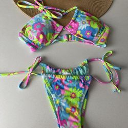 Multicolors swimming suit
