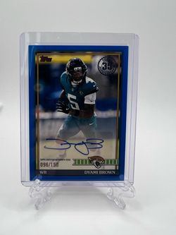 Dyami Brown 35th anniversary Topps Certified Autograph Card 096/150