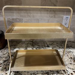 2 Tier Stand Gold $20