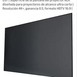 Pantalla de proyector Vantage UST | Superficie de la pantalla del proyector ALR diseñada para proyectores de alcance ultra corto | Resolución 4K+, gan