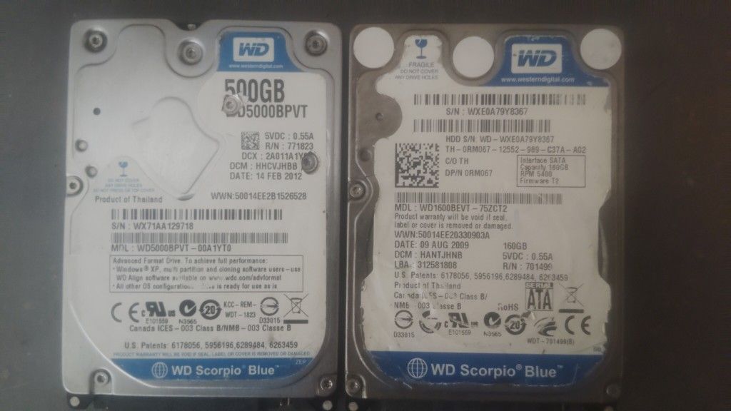 PC Computer / Laptop Hardrives (2)