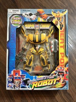 Factory Sealed Vintage Original Super Change Speed & Power Robot Transformer Action Figure