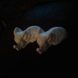 Ceramic White Elephants
