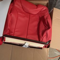 Katzkin Red Custom Seat Covers For A 2013-2016 Dodge Dart 