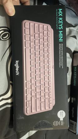 Pink Logitech Mx Keys Mini New Spanish Español