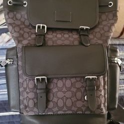 Mens Coach Sprint Jacquard Backpack