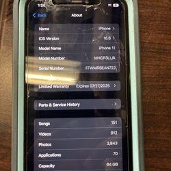 iPhone 11 64gb Metro/ T Mobile 