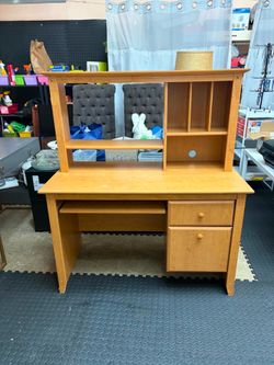 Solid wood desk