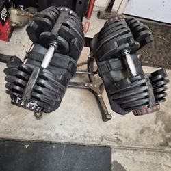 Adjustable Dumbells BOWFLEX 1090 (10lbs - 90lbs) With Stand