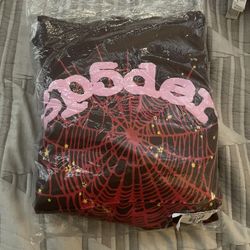 Spider Sp5der Web Hoodie Brown