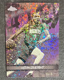 Kevin Durant Topps Chrome Numbered /75 Trading Card