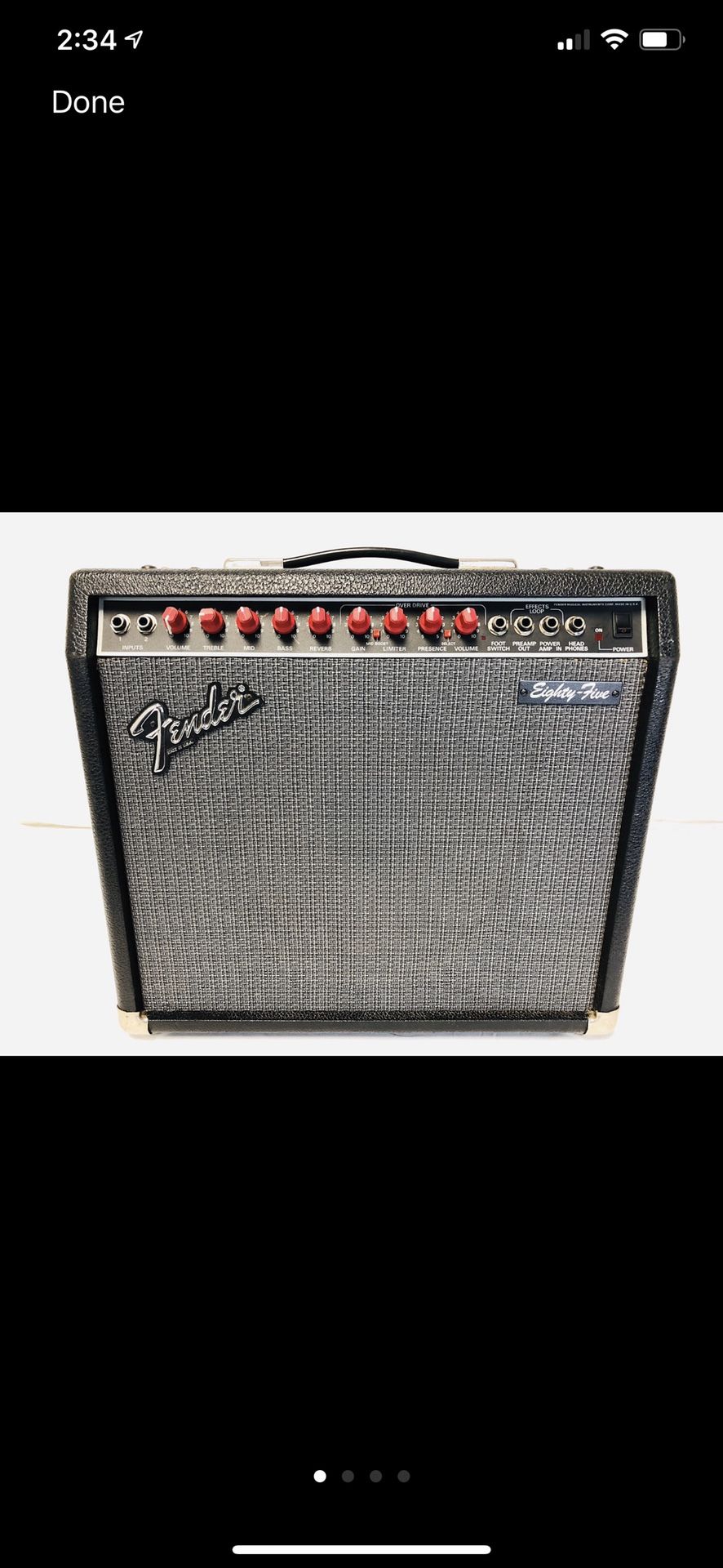 Fender EightyFive electric guitar amp for Sale in El Monte, CA OfferUp