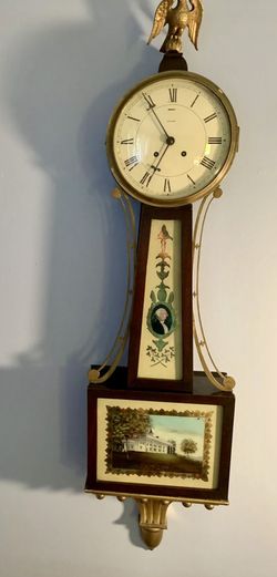 Waltham Presentation Banjo Clock George Washington mount vernon
