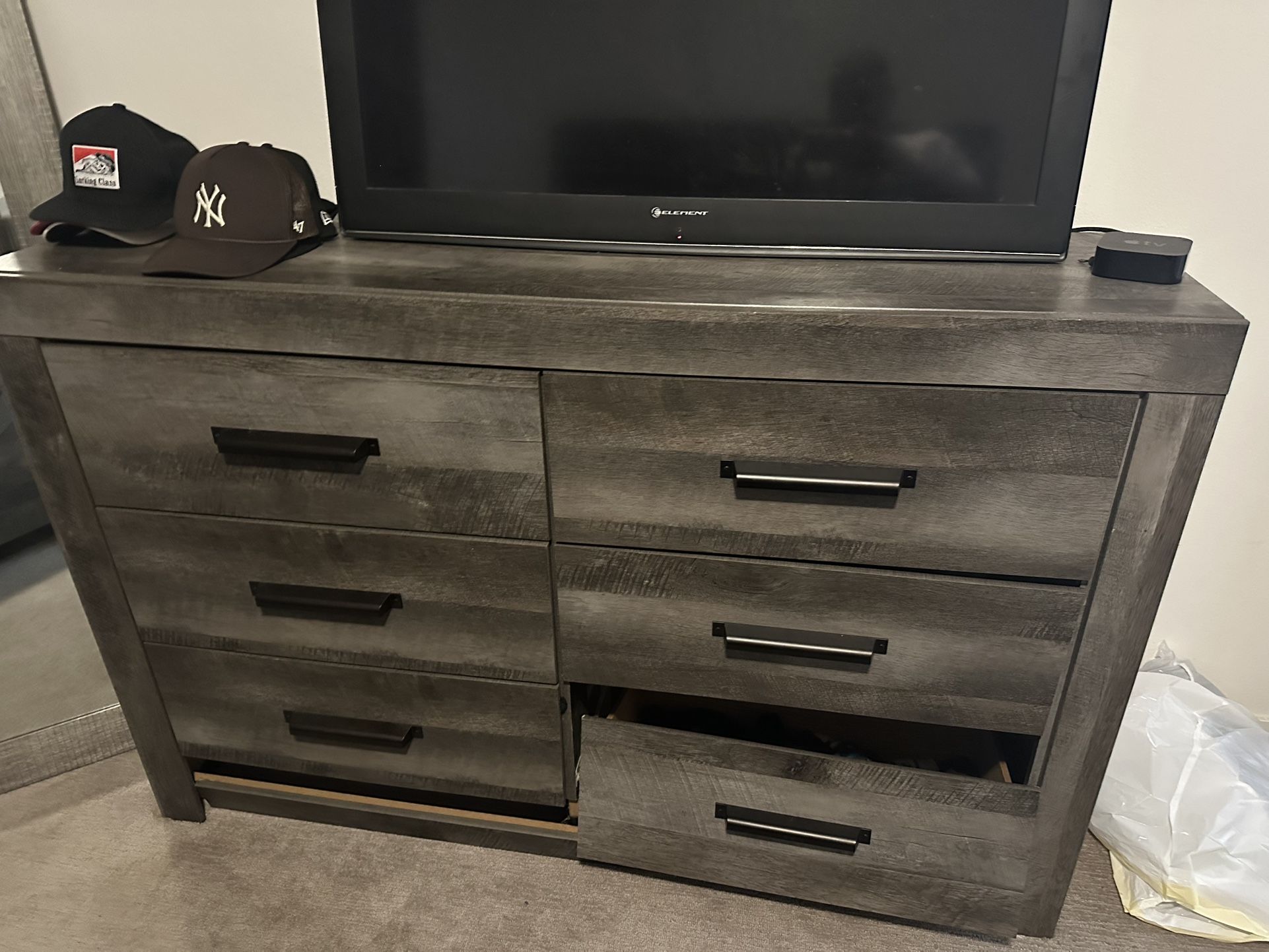 Gray Dresser & Nightstand