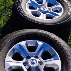 2024 NEW TOYOTA 17" WHEELS WITH NEW DUNLOP 265/70/17 TIRE FOR ANY YEAR TACOMA TUNDRA 4RUNNER SEQUOIA OR T-100 WITH 6LUGS
