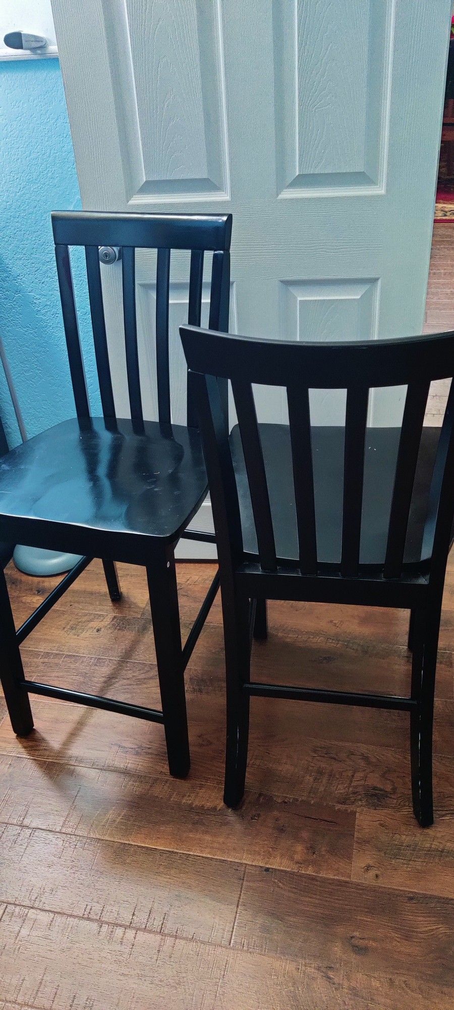 4 Counter Height Wood Stools