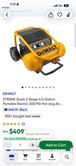 Dewalt air compressor