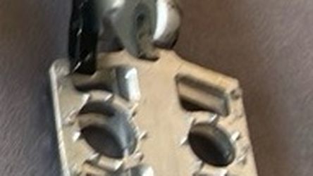 Silver Platform Bicycle Pedal