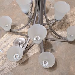 Hunter fan, Bath vanity Light, Chandelier, Pfister Bath Faucet