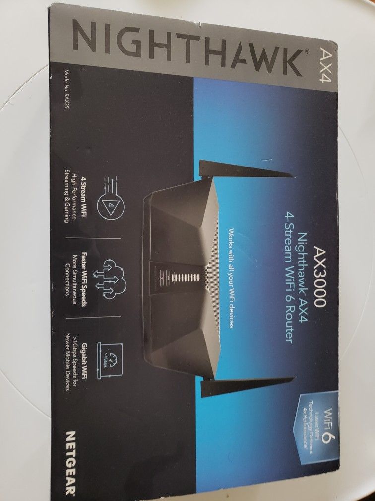 Nighthawk AX4 NETGEAR AX3000 WiFi 6 Router