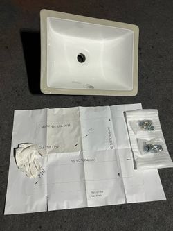 Ceramic Sink - 17” inches Width, 13” inches Depth, 6” inches Tall